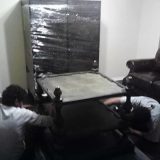 furniture disassembly and shrink wrap labor